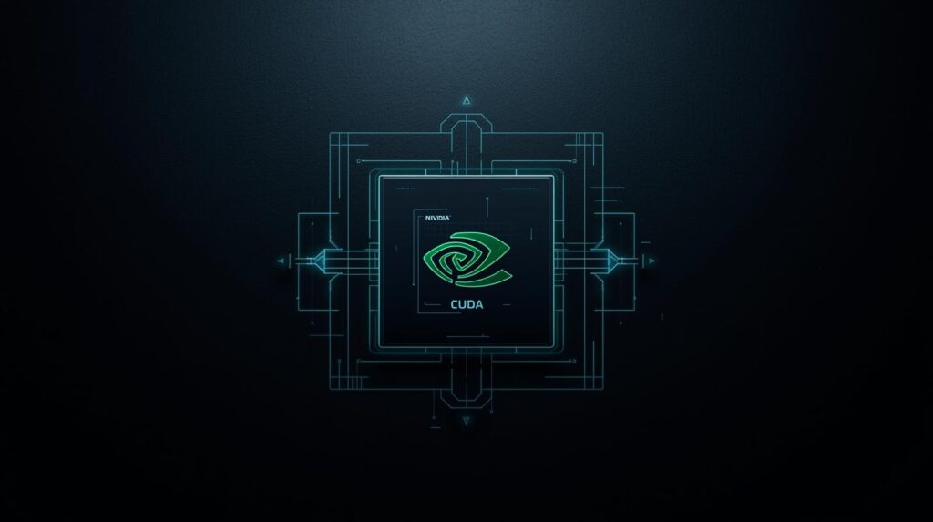 NVIDIA CUDA chip graphic for CUDA Tile programming article